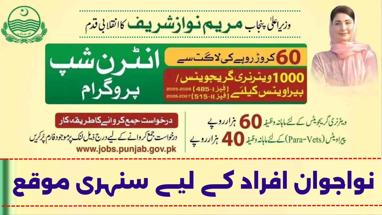 Veterinary & Para-Vet Internship 2025 in Punjab - Apply Now for Rs. 60,000 & Rs. 40,000 Monthly Stipend