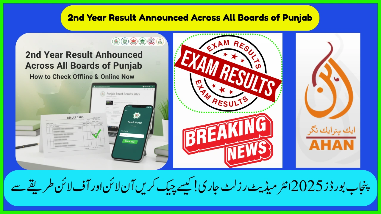 2nd Year Result Announced Across All Boards of Punjab – How to Check Offline & Online Now