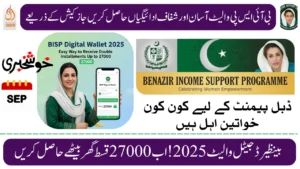 BISP Digital Wallet 2025 – Easy Way to Receive Double Installments Up to 27000