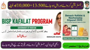 Benazir Kafalat & Nashonuma Stipend 2025 – How to Check Payment Status by CNIC