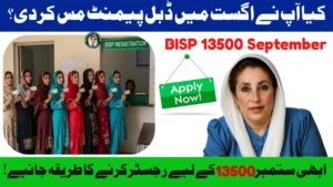 Missed BISP Double Payment August 2025 Register Now for September Rs. 13,500 Installment