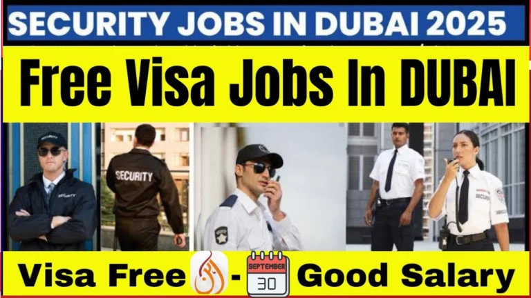 Multiple Security Guard Jobs Open in Dubai for Pakistanis – Apply Now